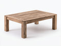 Mesas de jardín de madera maciza 160x90x45 cm - madera natural - tablero rectangular con listones